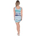 BLUE WAVES PATTERN Bodycon Dress View4