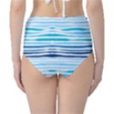 BLUE WAVES PATTERN Classic High-Waist Bikini Bottoms View2