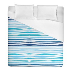 Blue Waves Pattern Duvet Cover (full/ Double Size) by designsbymallika