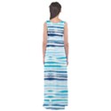 BLUE WAVES PATTERN Empire Waist Maxi Dress View2