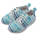 BLUE WAVES PATTERN Kids Athletic Shoes View2