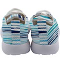 BLUE WAVES PATTERN Kids Athletic Shoes View4