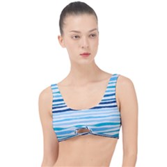 Blue Waves Pattern The Little Details Bikini Top