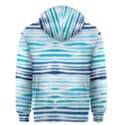 BLUE WAVES PATTERN Men s Zipper Hoodie View2