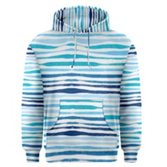 Blue Waves Pattern Men s Core Hoodie by designsbymallika