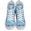 BLUE WAVES PATTERN Men s Hi-Top Skate Sneakers View1