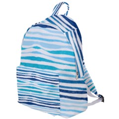 Blue Waves Pattern The Plain Backpack