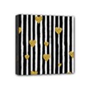 stripes heart pattern Mini Canvas 4  x 4  (Stretched) View1