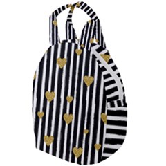 Stripes Heart Pattern Travel Backpacks by designsbymallika