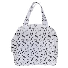 Music Pattern Boxy Hand Bag