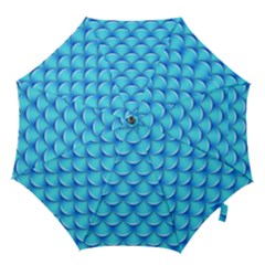 Blue Scale Pattern Hook Handle Umbrellas (small) by designsbymallika