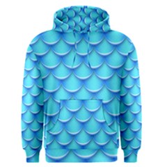 Blue Scale Pattern Men s Core Hoodie by designsbymallika