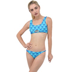 Blue Scale Pattern The Little Details Bikini Set by designsbymallika