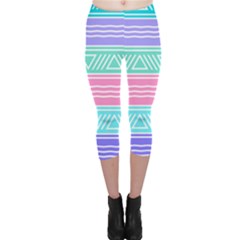 Aztec Print Capri Leggings  by designsbymallika