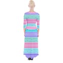 aztec print Quarter Sleeve Wrap Maxi Dress View2