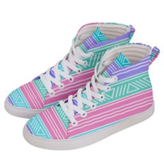 Aztec Print Men s Hi-top Skate Sneakers by designsbymallika