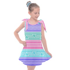 Aztec Print Kids  Tie Up Tunic Dress by designsbymallika