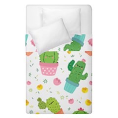 Cactus Pattern Duvet Cover Double Side (single Size) by designsbymallika