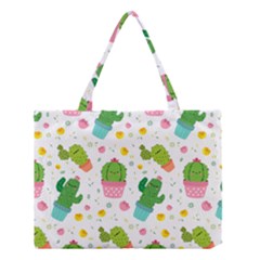 Cactus Pattern Medium Tote Bag by designsbymallika