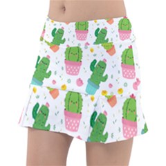 Cactus Pattern Tennis Skorts by designsbymallika