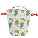 cactus pattern Drawstring Bucket Bag View1