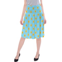 I Love Bread Midi Beach Skirt by designsbymallika