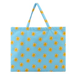 I Love Bread Zipper Large Tote Bag by designsbymallika