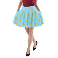 I Love Bread A-line Pocket Skirt by designsbymallika