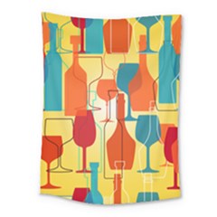 I Love Wine Medium Tapestry by designsbymallika