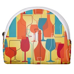 I Love Wine Horseshoe Style Canvas Pouch by designsbymallika