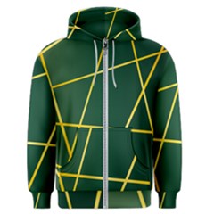 Golden Lines Pattern Men s Zipper Hoodie by designsbymallika