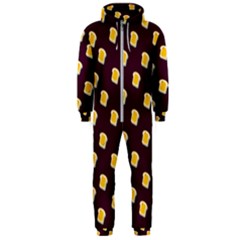 I Love Bread Hooded Jumpsuit (men)  by designsbymallika