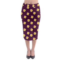 I Love Bread Midi Pencil Skirt by designsbymallika