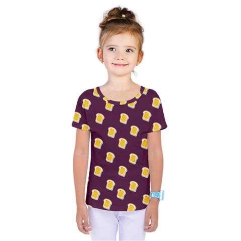 I Love Bread Kids  One Piece Tee by designsbymallika