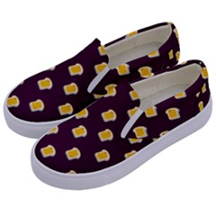 I Love Bread Kids  Canvas Slip Ons by designsbymallika