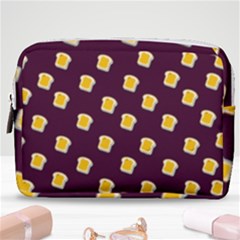 I Love Bread Make Up Pouch (medium) by designsbymallika