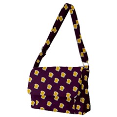 I Love Bread Full Print Messenger Bag (m) by designsbymallika