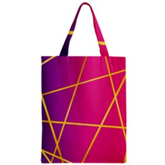 Golden Lines Zipper Classic Tote Bag by designsbymallika