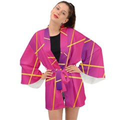 Golden Lines Long Sleeve Kimono