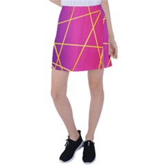 Golden Lines Tennis Skirt