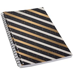 Metallic Stripes Pattern 5 5  X 8 5  Notebook by designsbymallika