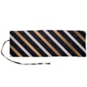 metallic stripes pattern Roll Up Canvas Pencil Holder (M) View1