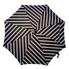 Silver Stripes Pattern Hook Handle Umbrellas (medium) by designsbymallika