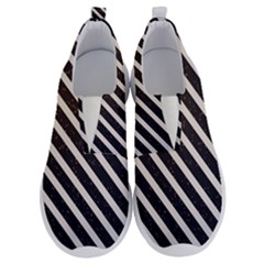 Silver Stripes Pattern No Lace Lightweight Shoes by designsbymallika