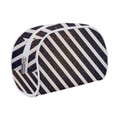 Silver Stripes Pattern Makeup Case (small)