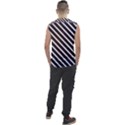 silver stripes pattern Men s Regular Tank Top View2