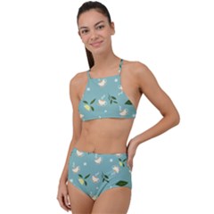 Tea Is Love High Waist Tankini Set by designsbymallika