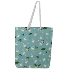 Tea Is Love Full Print Rope Handle Tote (large) by designsbymallika