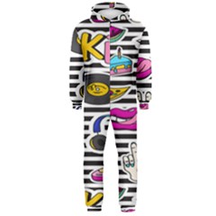 Disco Theme Hooded Jumpsuit (men)  by designsbymallika