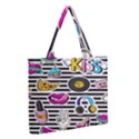 disco theme Zipper Medium Tote Bag View2